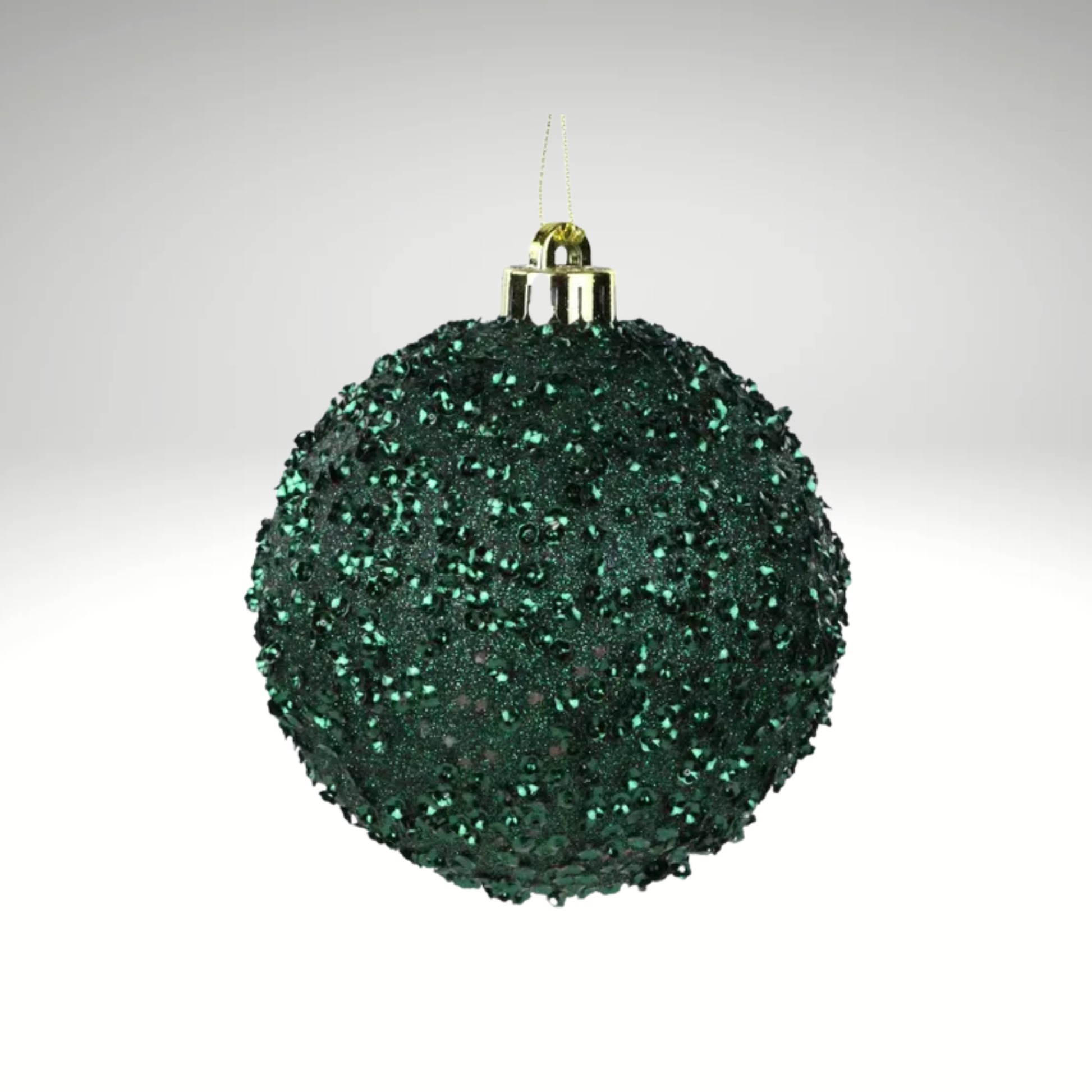 Hunter Green Glitter Christmas Ornament | 120MM Sequin Shatterproof Ball-XY881611 Craig Bachman