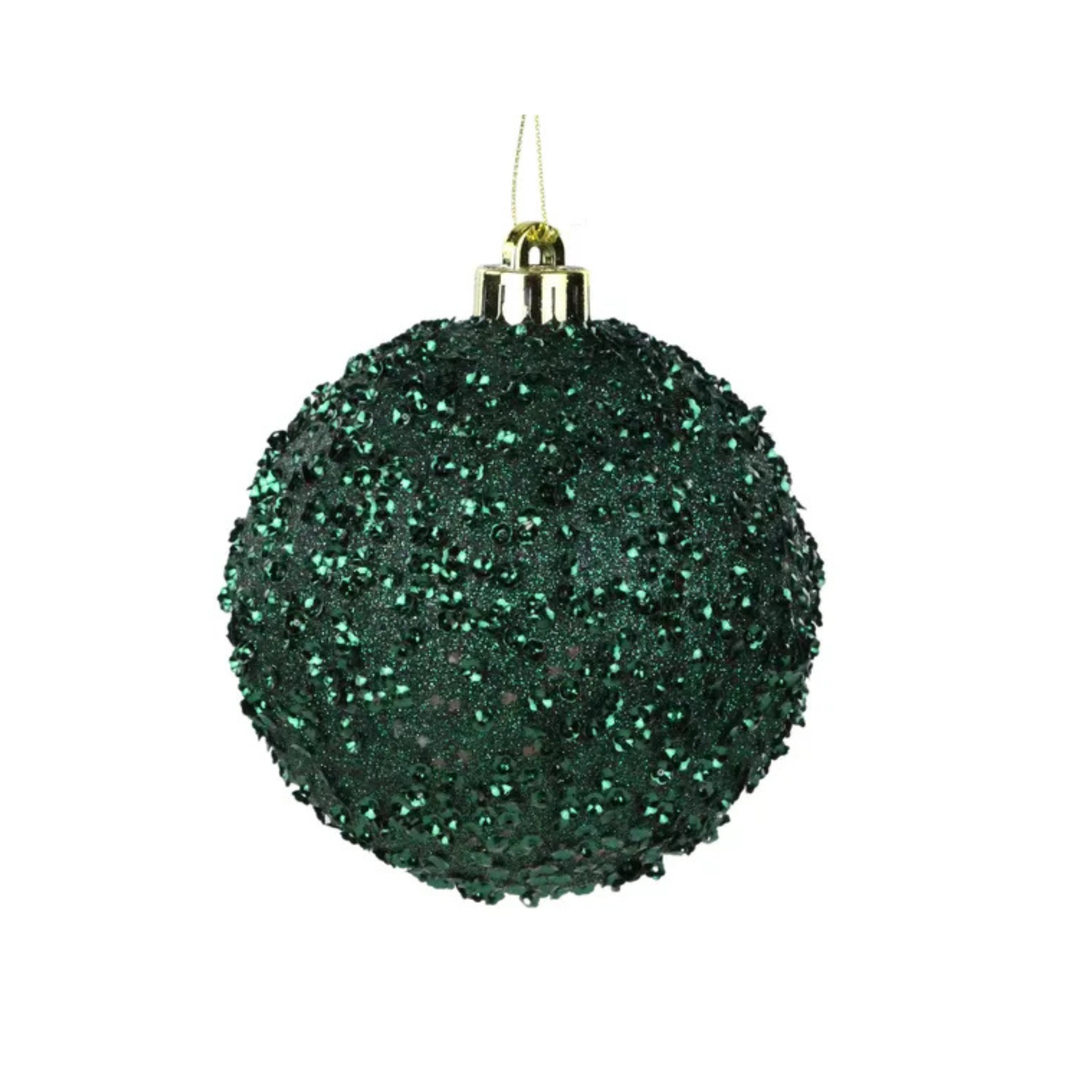 Hunter Green Glitter Christmas Ornament | 120MM Sequin Shatterproof Ball-XY881611 Craig Bachman