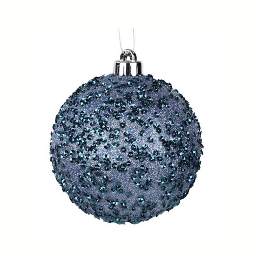 Smoke Blue Glitter Christmas Ornament | 120MM Sequin Shatterproof Ball-XY8816E6 Craig Bachman