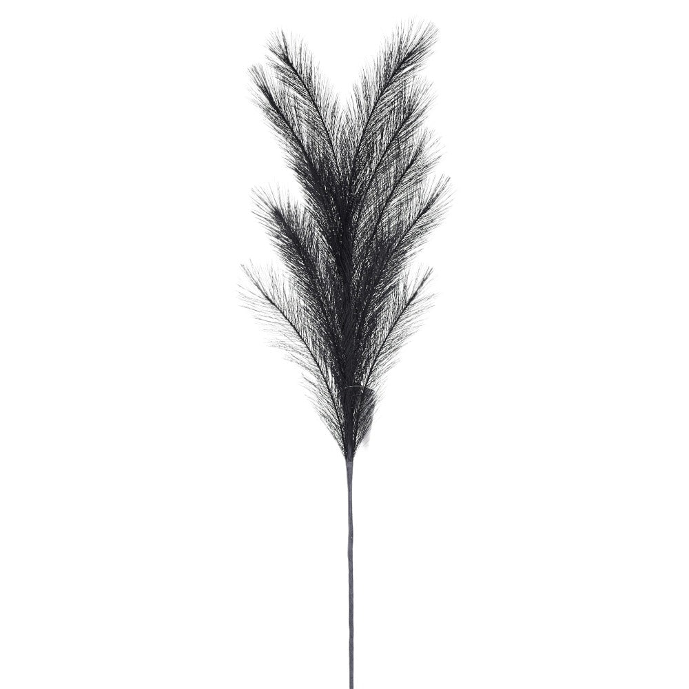 30" Black Grass Branch | Elegant Floral Pick | Gothic & Modern Decor - 158447