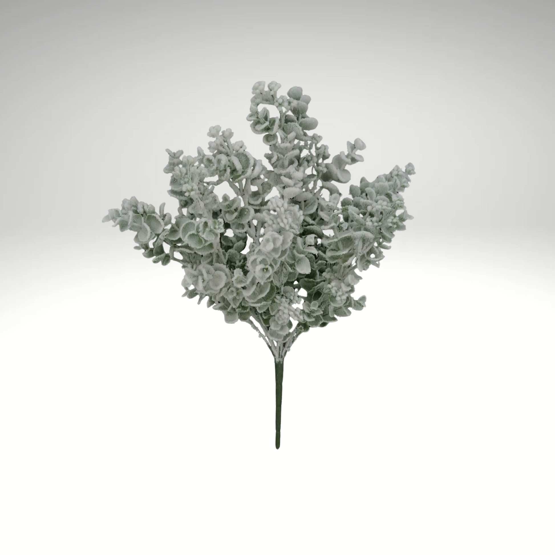 18" Artificial Snowy Eucalyptus Bush – Frosted Winter Greenery Pick for Holiday Arrangements-85284 Golden Bell