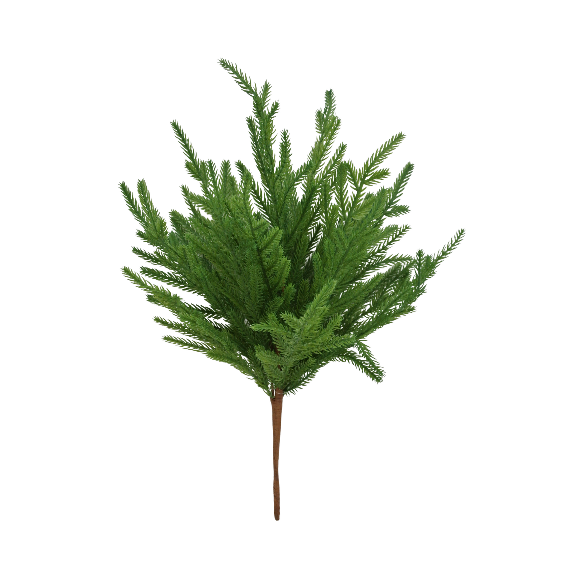 9" Real Touch Norfolk Pine Bush – Artificial Greenery for Christmas Wreaths & Holiday Arrangements-84372 Golden Bell