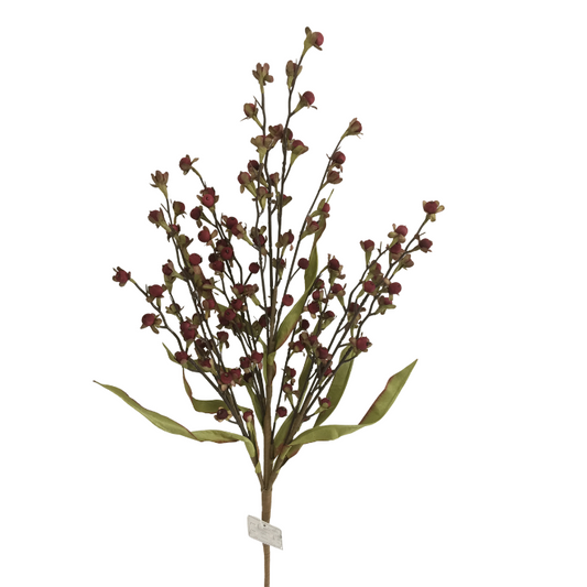 27" Red Fall Berry Spray Stem – Artificial Wood Berries for Autumn Arrangements-65121-RD Golden Bell
