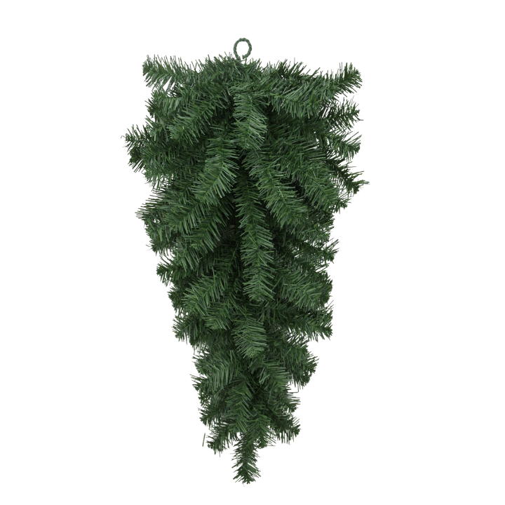 24" Artificial Pine Teardrop Swag – DIY Christmas Swag Base-82298-GN Golden Bell