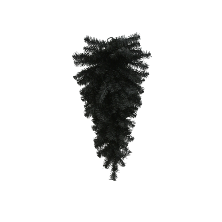 24" Black Teardrop Swag - Artificial Halloween Greenery-82298-BK Golden Bell