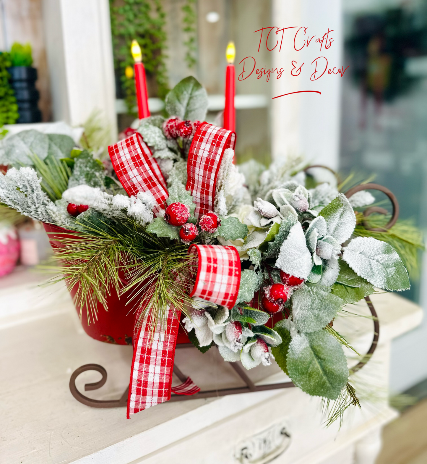 Digital Download: DIY Christmas Sleigh Tutorial | PDF + Video Link | DIY Craft Tutorial TCT Crafts
