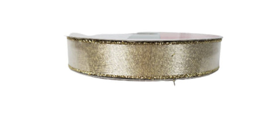 Celebrate It-Gold Metallic Non Wired Ribbon ( 5/8 in x 8 yd)-898491 TCT Crafts