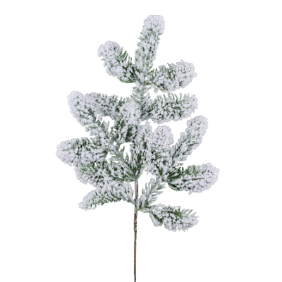 21" Artificial Snow Noble Pine Spray - Snow-Dusted Pine Branch for Winter and Holiday Decorations - XV7606 Craig Bachman