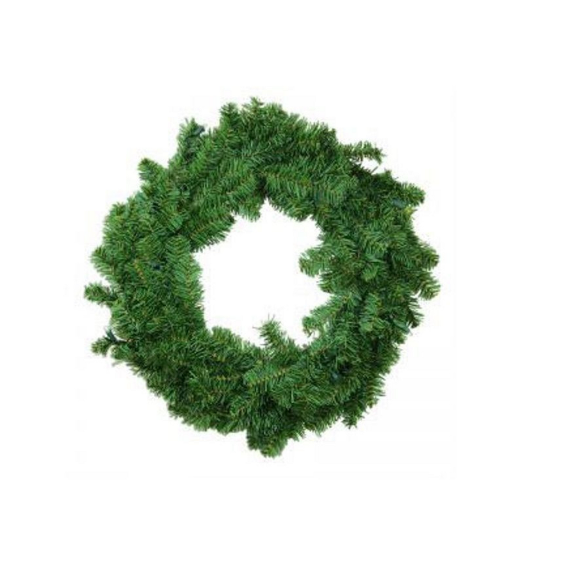 24" Canadian Pine Wreath – Artificial Evergreen Christmas Wreath Base | 220 Tips (VW024) Sims Pottery