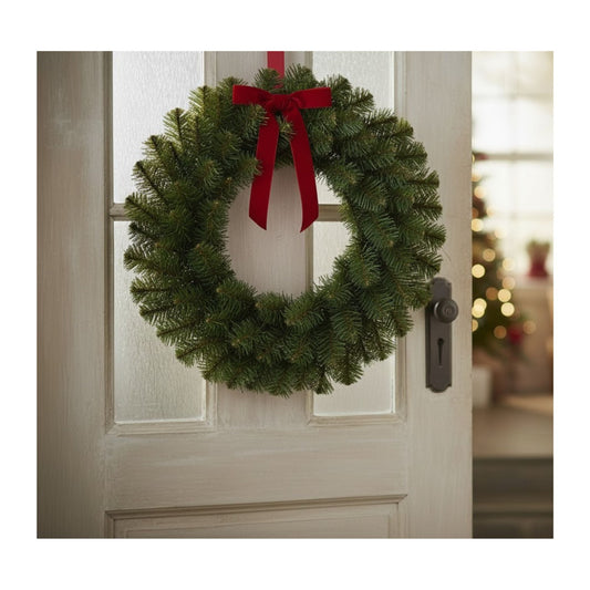 Douglas Pine Wreath Base 24 Inch Christmas Greenery-WR309 Sullivans
