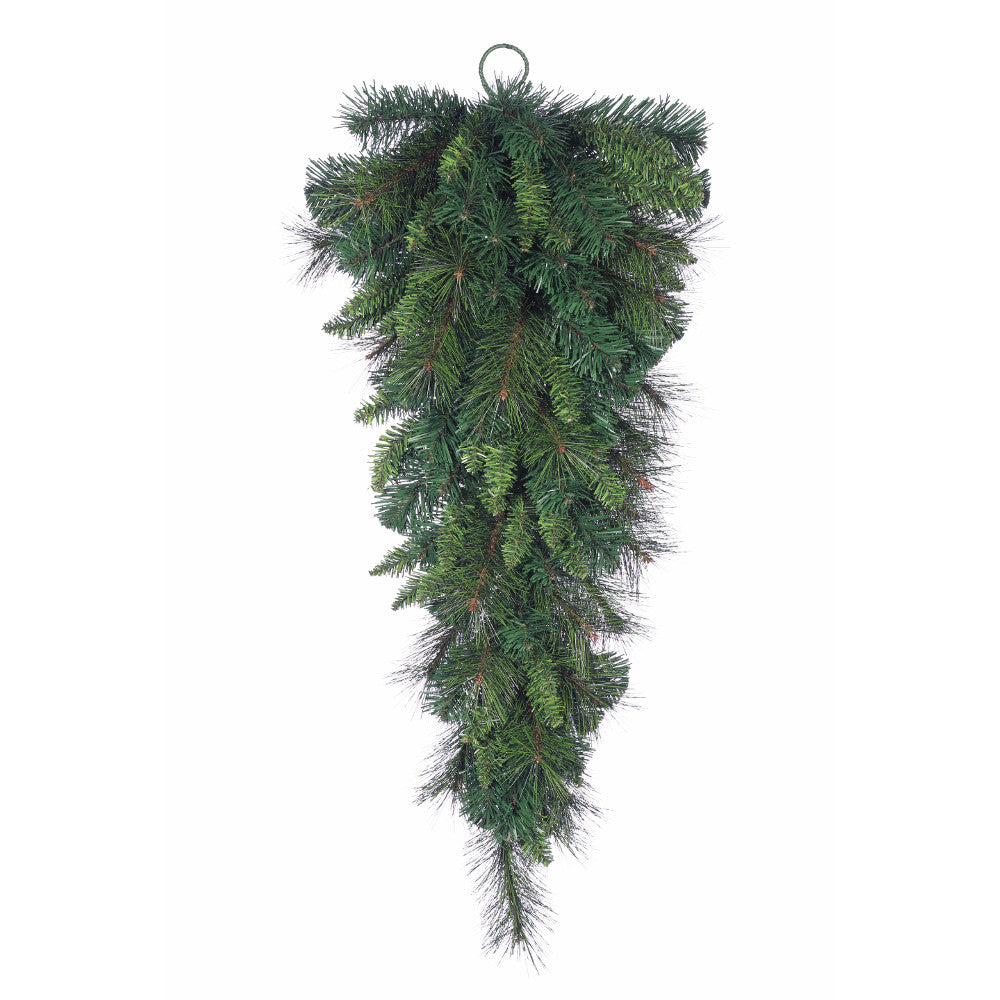 32" Savannah Pine Teardrop | Lush Evergreen Holiday Swag | Christmas Decor - 259428