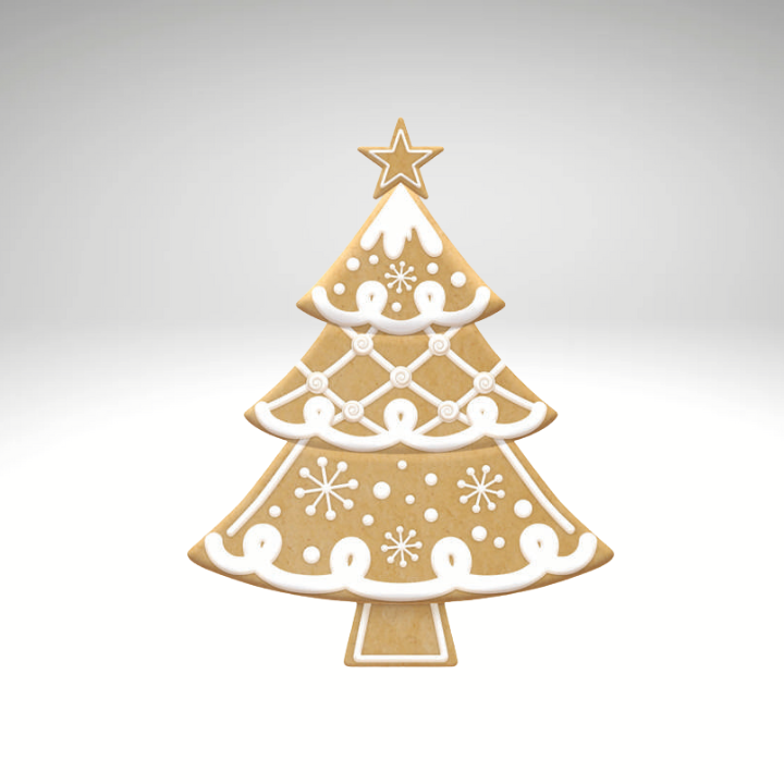 Metal Gingerbread Tree Sign – 12.5" Embossed Christmas Decor with Icing Details-MD1661H6 Craig Bachman