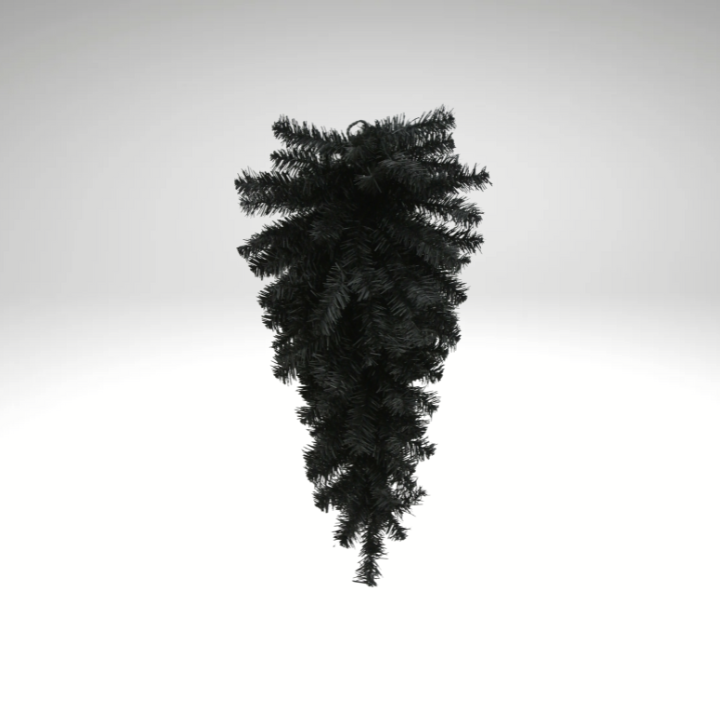 24" Black Teardrop Swag - Artificial Halloween Greenery-82298-BK Golden Bell
