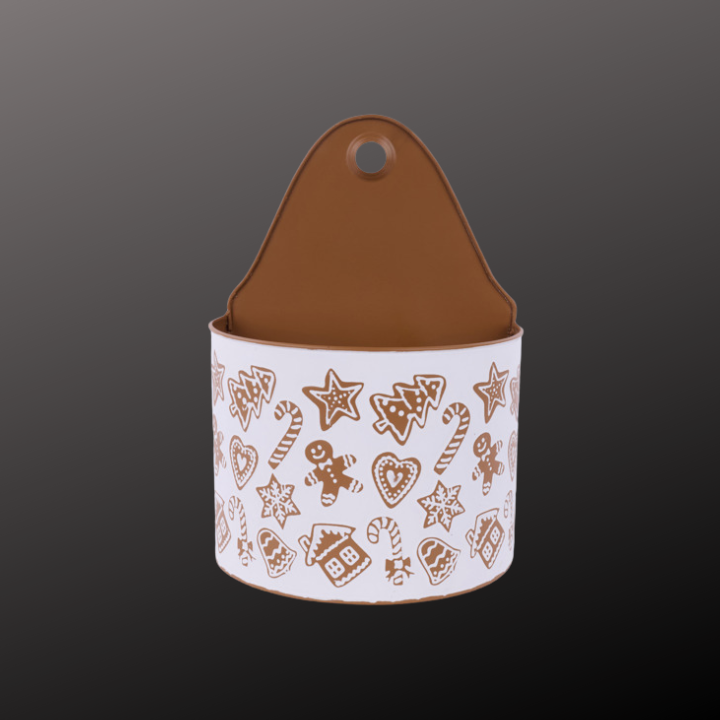 Metal Gingerbread Wall Pocket 11"x7.5" | Christmas Kitchen Decor-XC0174 Craig Bachman