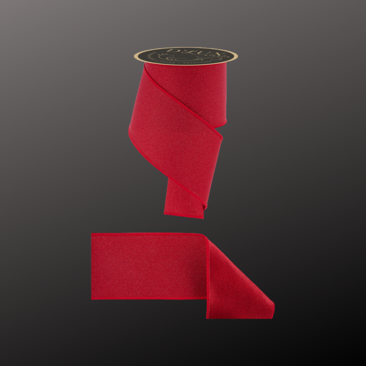 D’Lux 4" Red Glitter Wired Ribbon – Fine Sparkle Fused Fabric Ribbon for Christmas-LX301324 Craig Bachman
