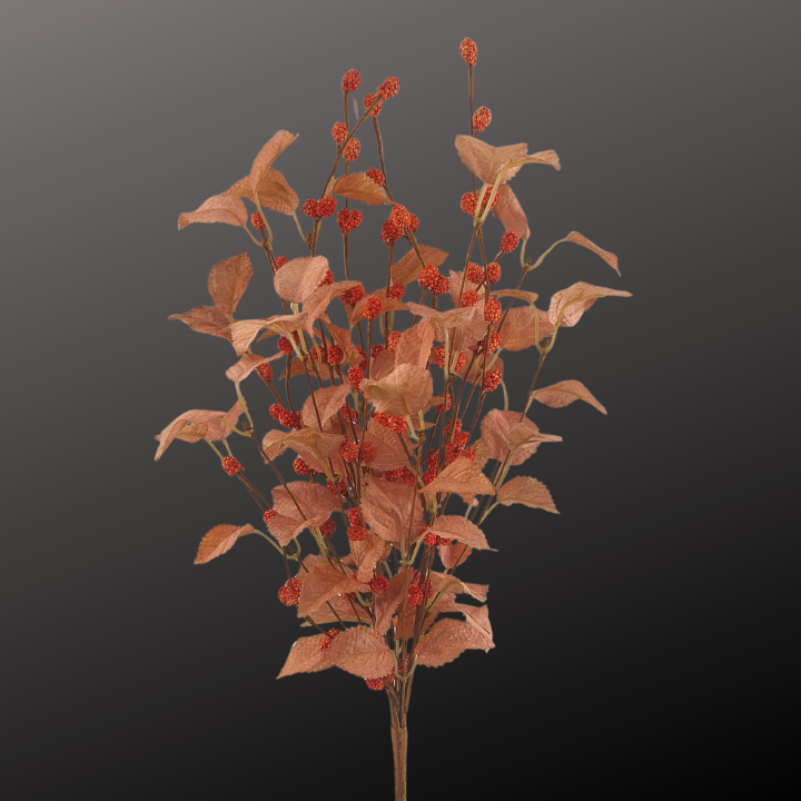 21" Fall Birch Leaf & Berry Spray for Wreaths & Centerpieces-40373 Golden Bell