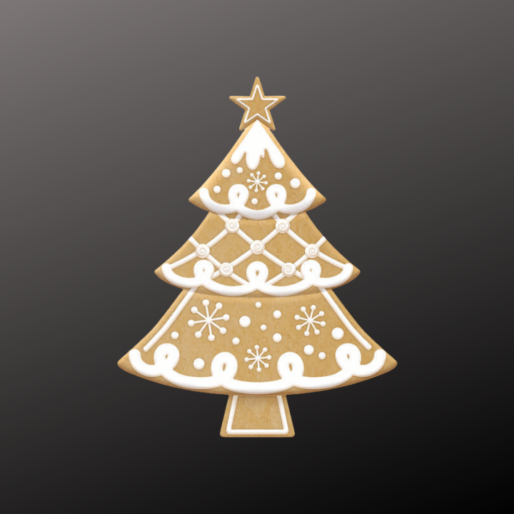 Metal Gingerbread Tree Sign – 12.5" Embossed Christmas Decor with Icing Details-MD1661H6 Craig Bachman