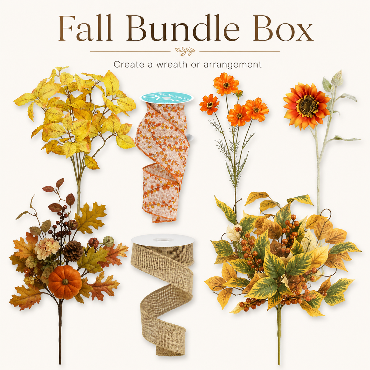 Fall Bundle Box for Wreaths & Arrangements-AFF-V-2607 TCT Crafts Designs & Decor