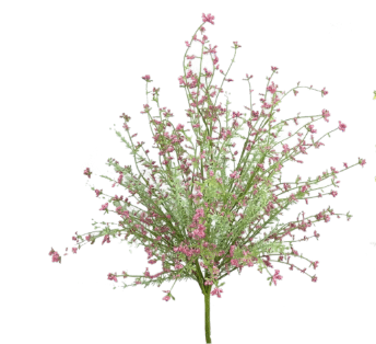 22'' Artificial Pink Filler Bush - 9 Stems for Floral & Wreath Decor-63097PK
