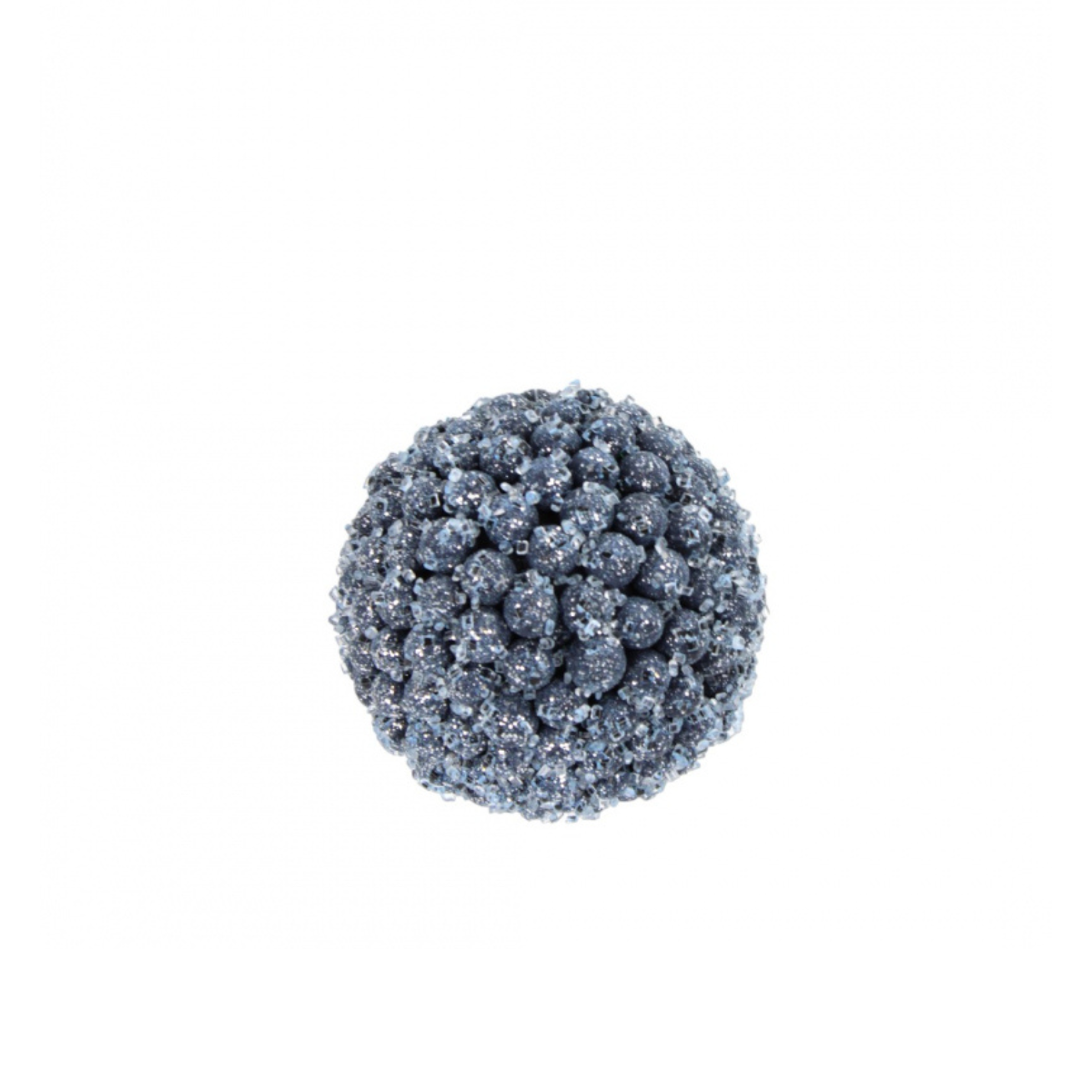 Iced Blue Berry Ball Ornament | Glittered Christmas Sphere | 6" Diameter-228950 Direct Export