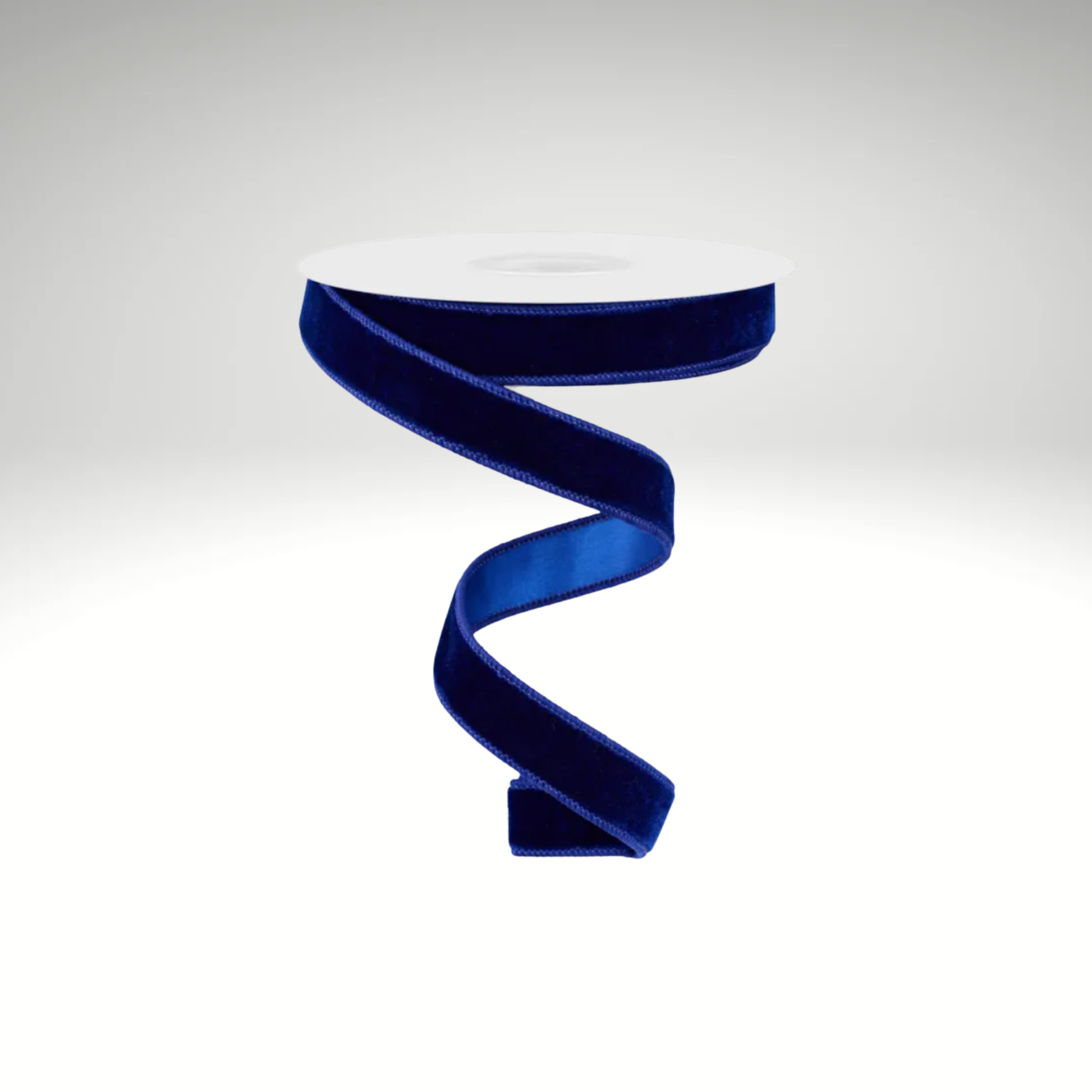 7/8"x10yd Royal Blue Velvet Wired Ribbon – Satin Backing & Wired Edge-RGE765825 Craig Bachman