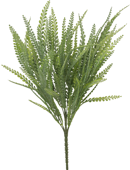 21” Artificial Button Fern Bush – Faux Greenery for Home, Wedding, & DIY Floral Arrangements-80398