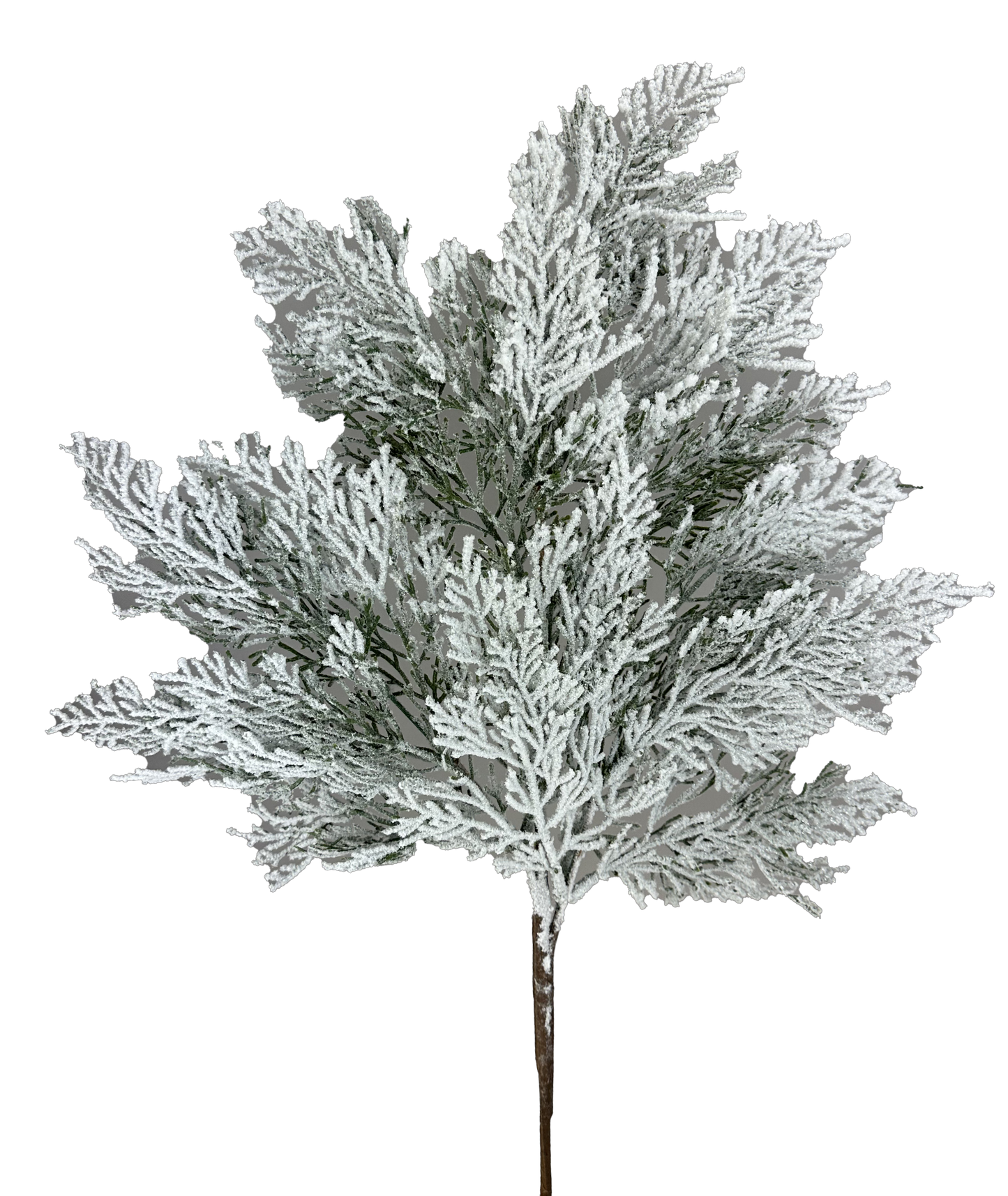 29" Flocked Artificial Cypress Spray – Snowy Holiday Greenery Accent | TCT Crafts - 86018SNOW