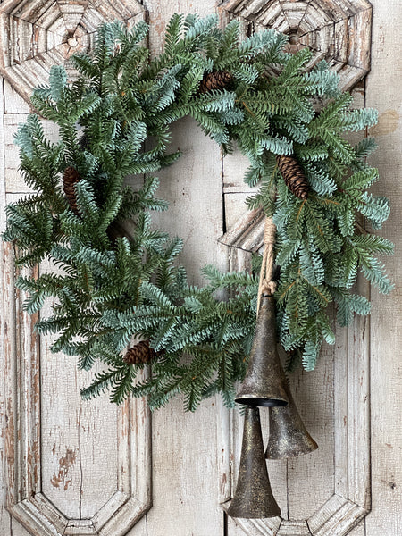 Belfry Bells Drop — Rustic Metal Christmas Bell Accent, Set of 3-XX8222 Lancaster & Vintage