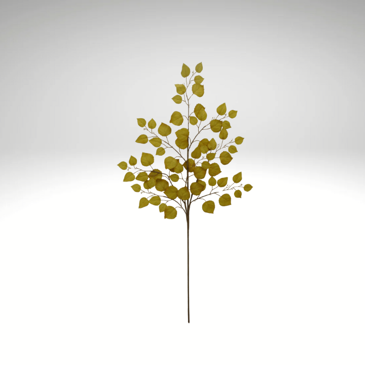 35" Artificial Green Birch Leaf Spray – Faux Branch for Floral Arrangements & Home Decor-64486-GN Golden Bell