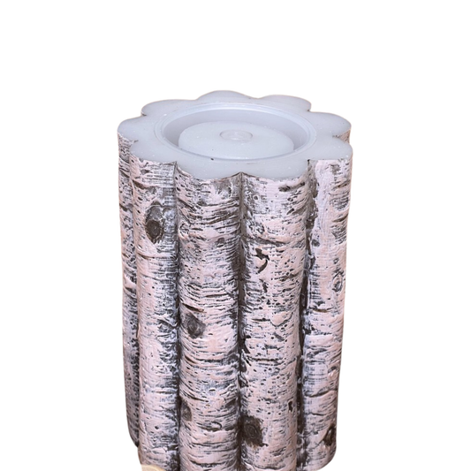 4x8 Birch Stick Fountain Candle Rustic Flameless Home Decor Accent-LC3290 Fantastic Craft