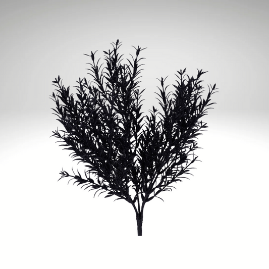 Black Glitter Rosemary Bush 13" | Holiday Floral Pick for Glam Decor-XX970402 Craig Bachman