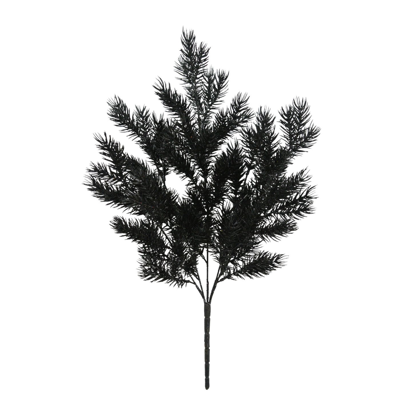 20" Black Pine Glitter Bush – Gothic Christmas & Halloween Greenery-84345-BK Golden Bell
