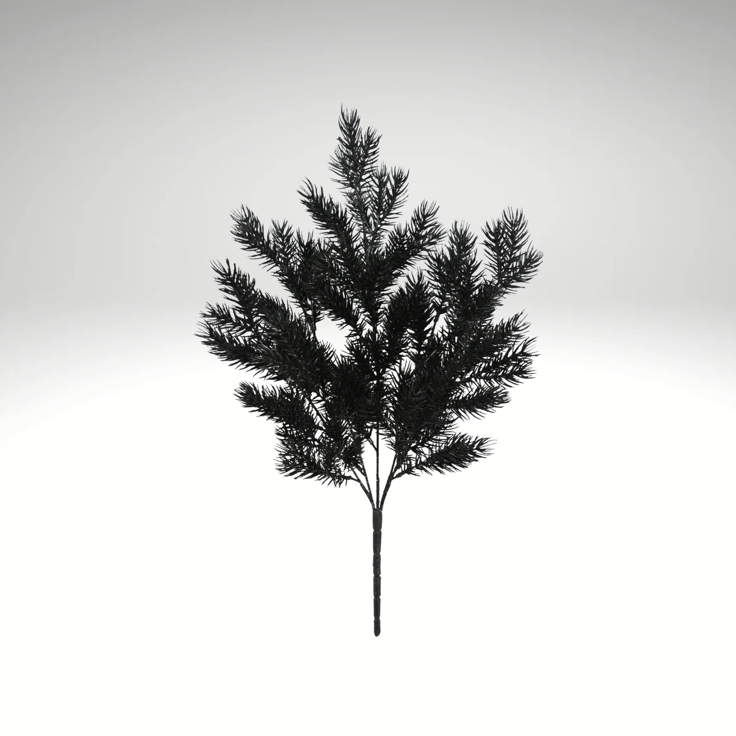 20" Black Pine Glitter Bush – Gothic Christmas & Halloween Greenery-84345-BK Golden Bell