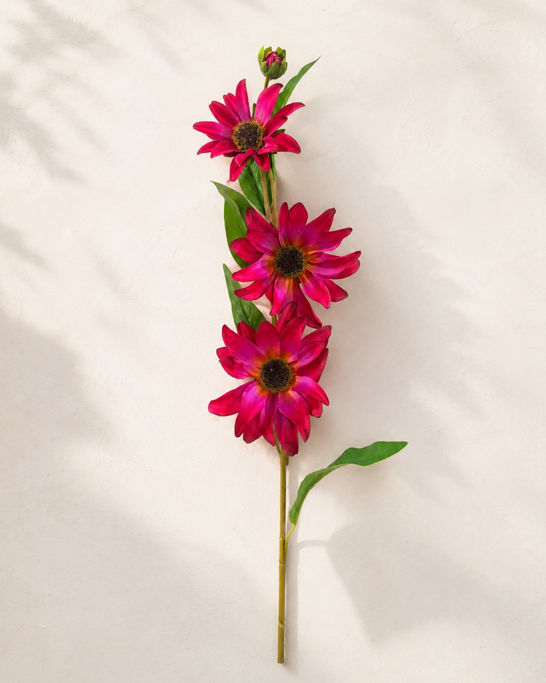 31" Fuchsia Red Orange Black-Eyed Susan Spray for Fall Arrangements-6398-ROG Select Artificials
