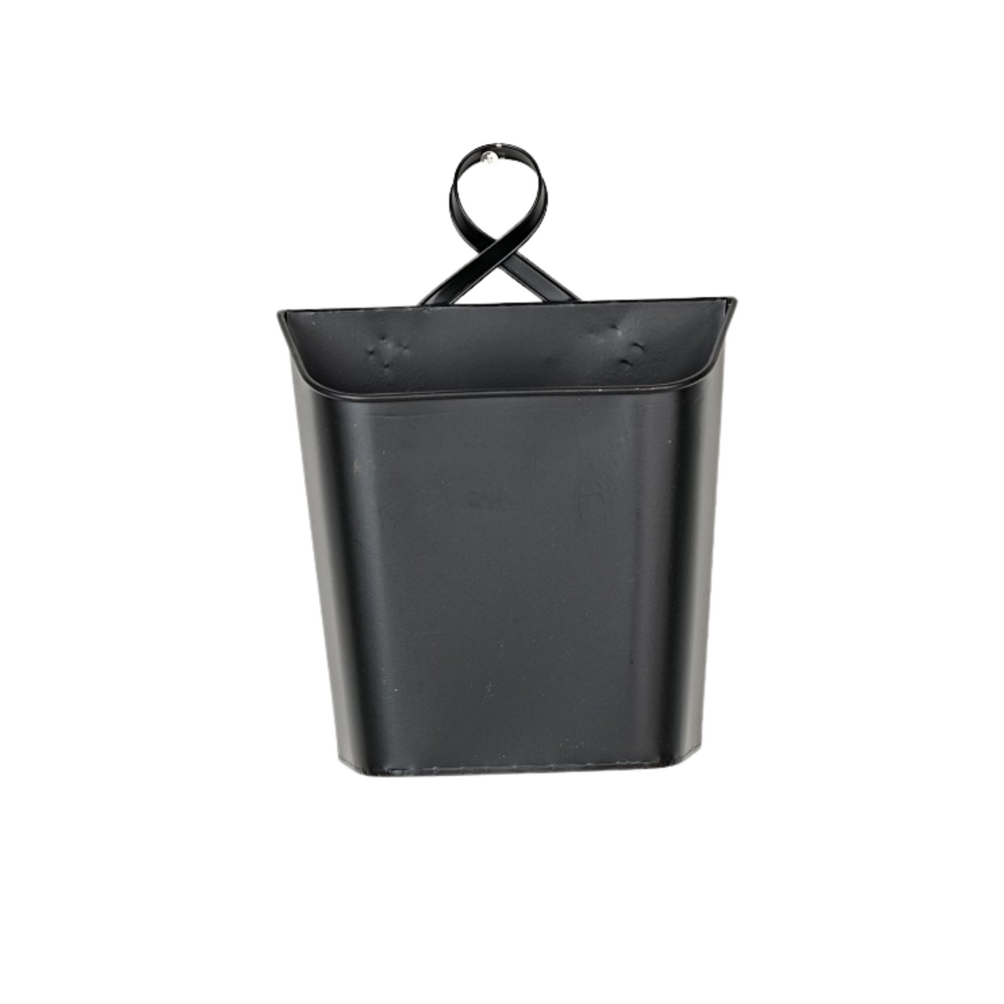 Black Metal Wall Bucket – Rustic Farmhouse Hanging Wall Vase for Florals & Greenery | 11.5"-570621 Impressive Enterprises, Inc.