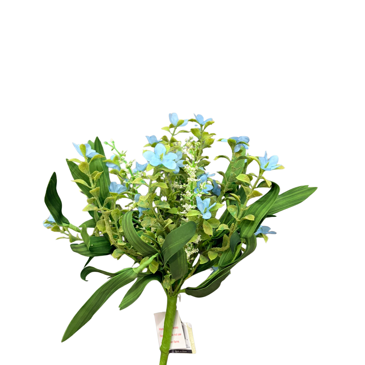 Blue or Yellow Wildflower Filler Bush 12 Inch Faux Floral Stem-28000BH Sullivans