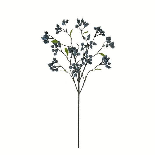 24" Artificial Blueberry Spray for Wreaths & Fruit Decor-61133 Golden Bell