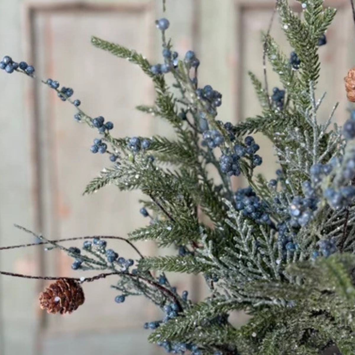 19.5" Bluehaven Cedar Bush | Christmas Greenery Filler | 19.5" Bush-XM6344 Lancaster & Vintage