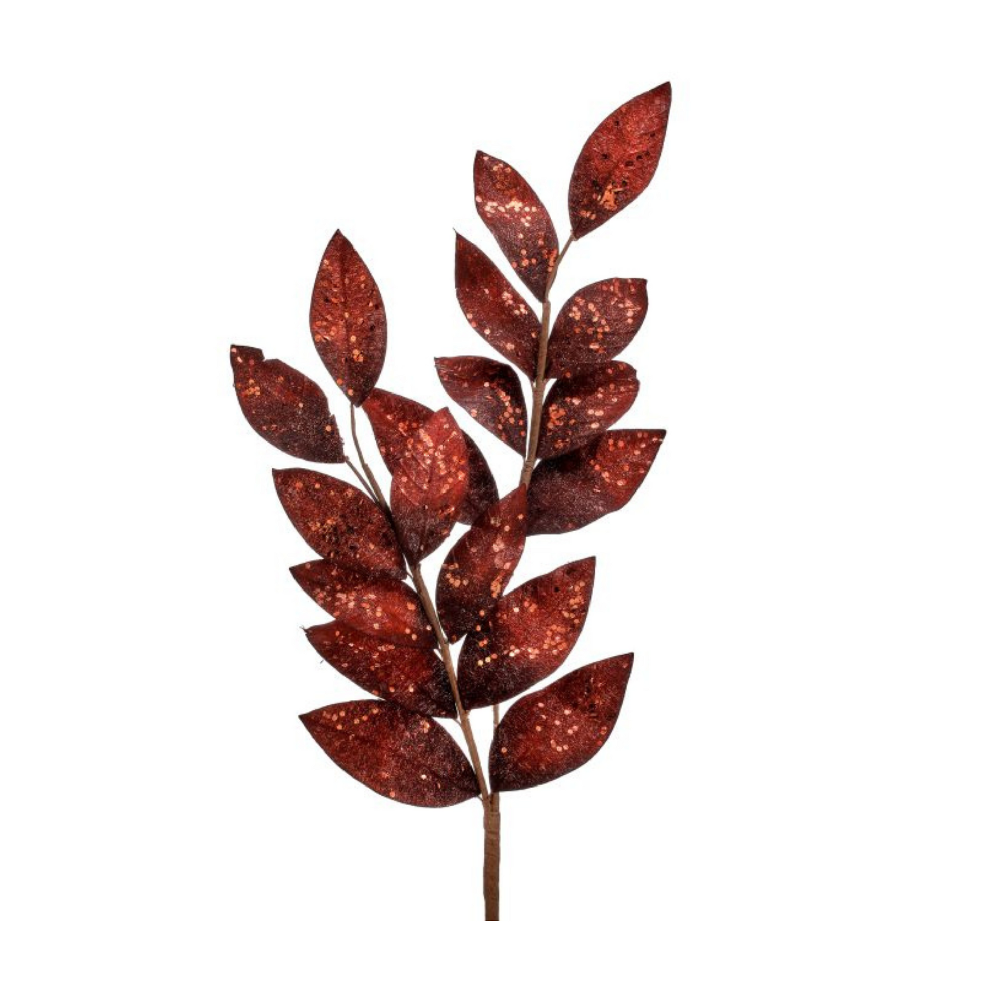 25" Bronze Glitter Laurel Spray – Metallic Holiday & Fall Foliage Stem-MTX70700 Regency