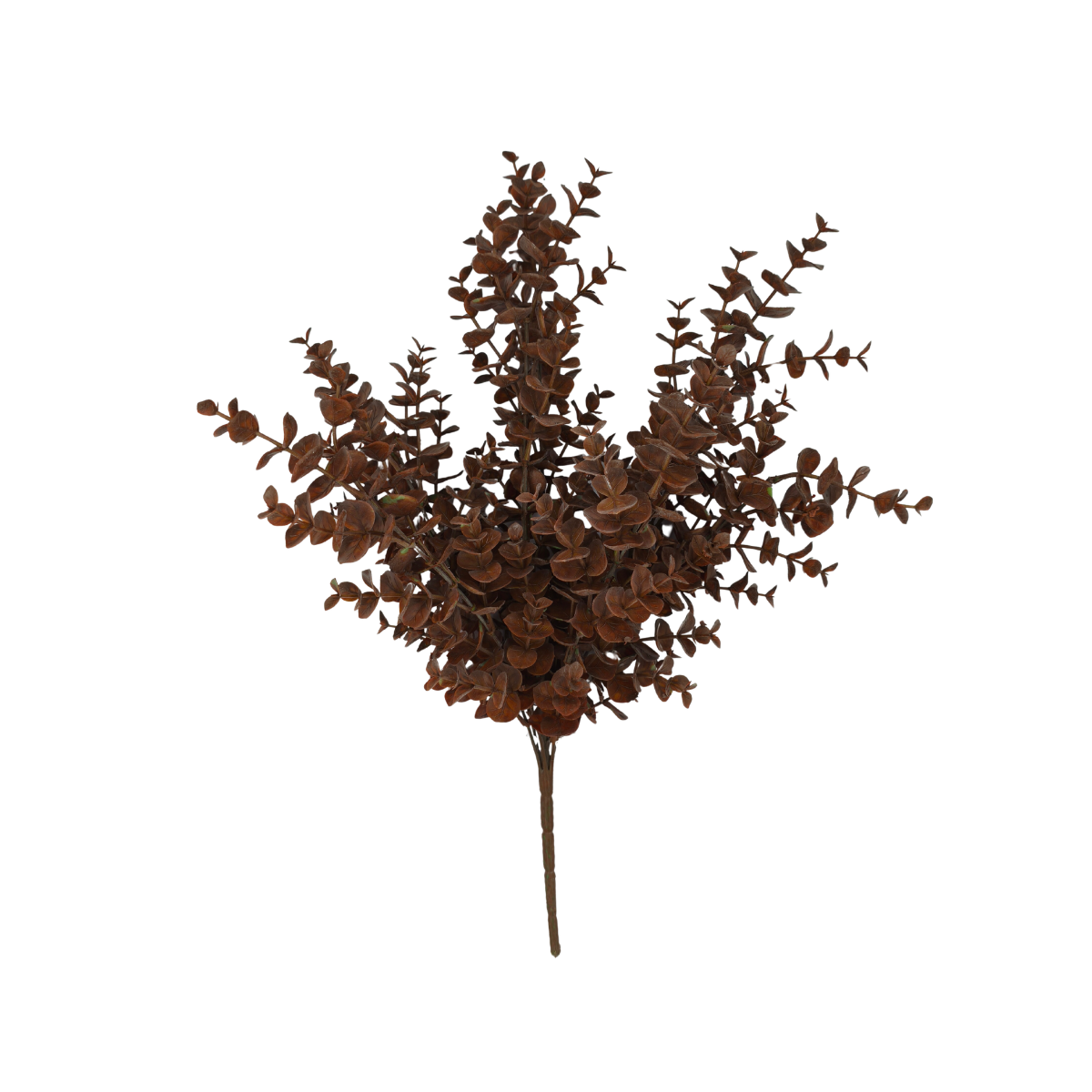 Brown Eucalyptus Bush | Fall Rust Foliage Filler | 20" Bush-85942-BRN Golden Bell