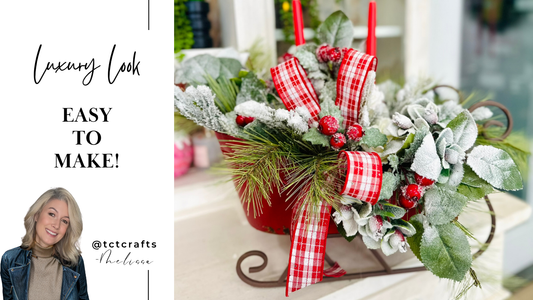 Digital Download: DIY Christmas Sleigh Tutorial | PDF + Video Link | DIY Craft Tutorial TCT Crafts