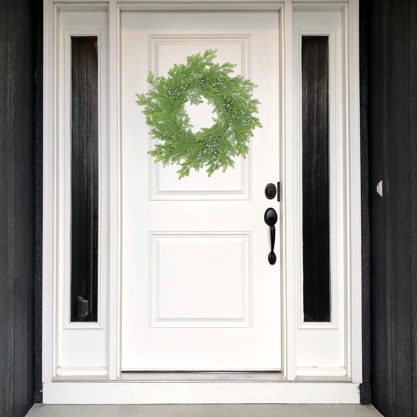 24" Cedar & Juniper Wreath – Year Round Greenery Door Decor-X1752 Select Artificials