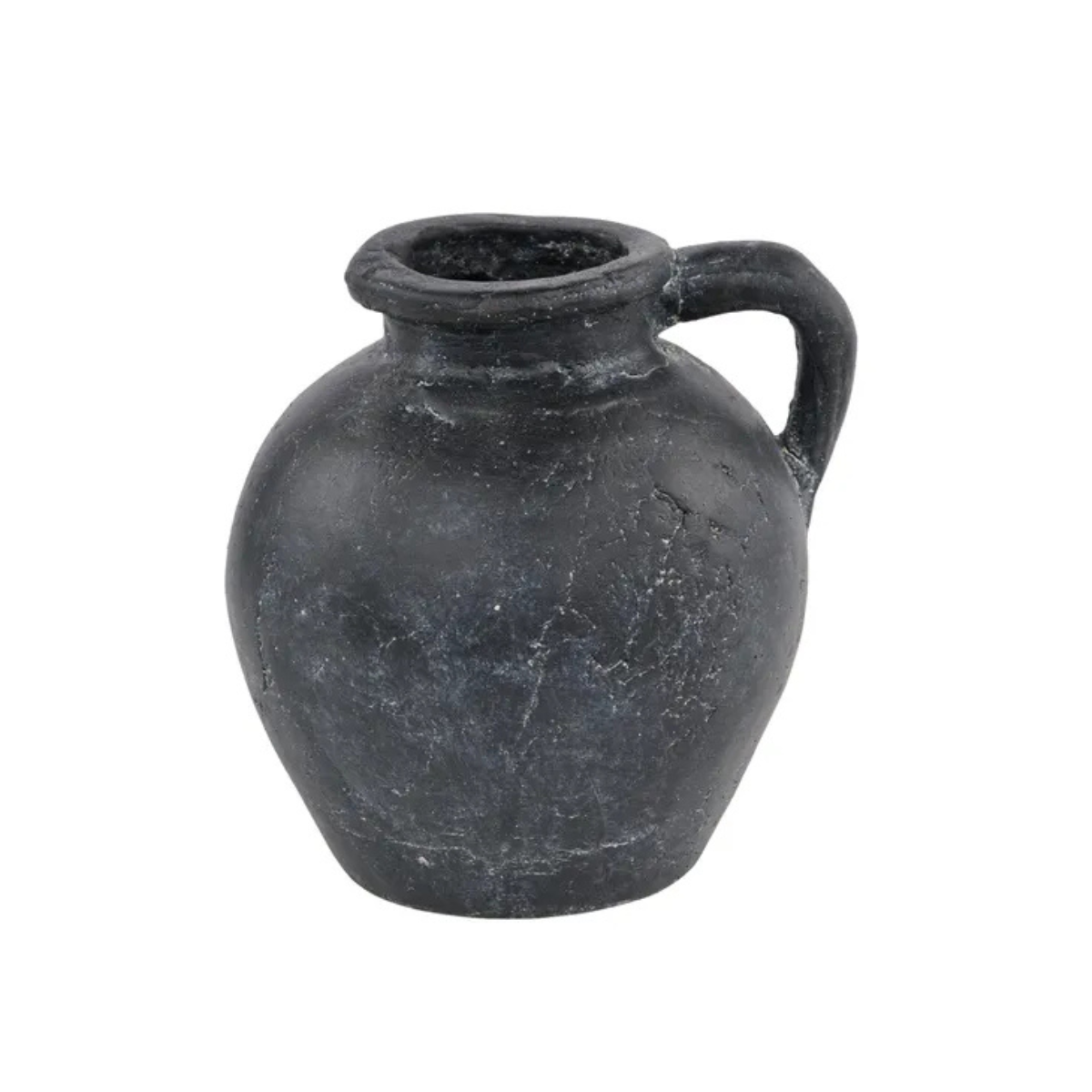 Charcoal Ceramic Pitcher Vase 8 Inch Rustic Decor-CB729938 Craig Bachman
