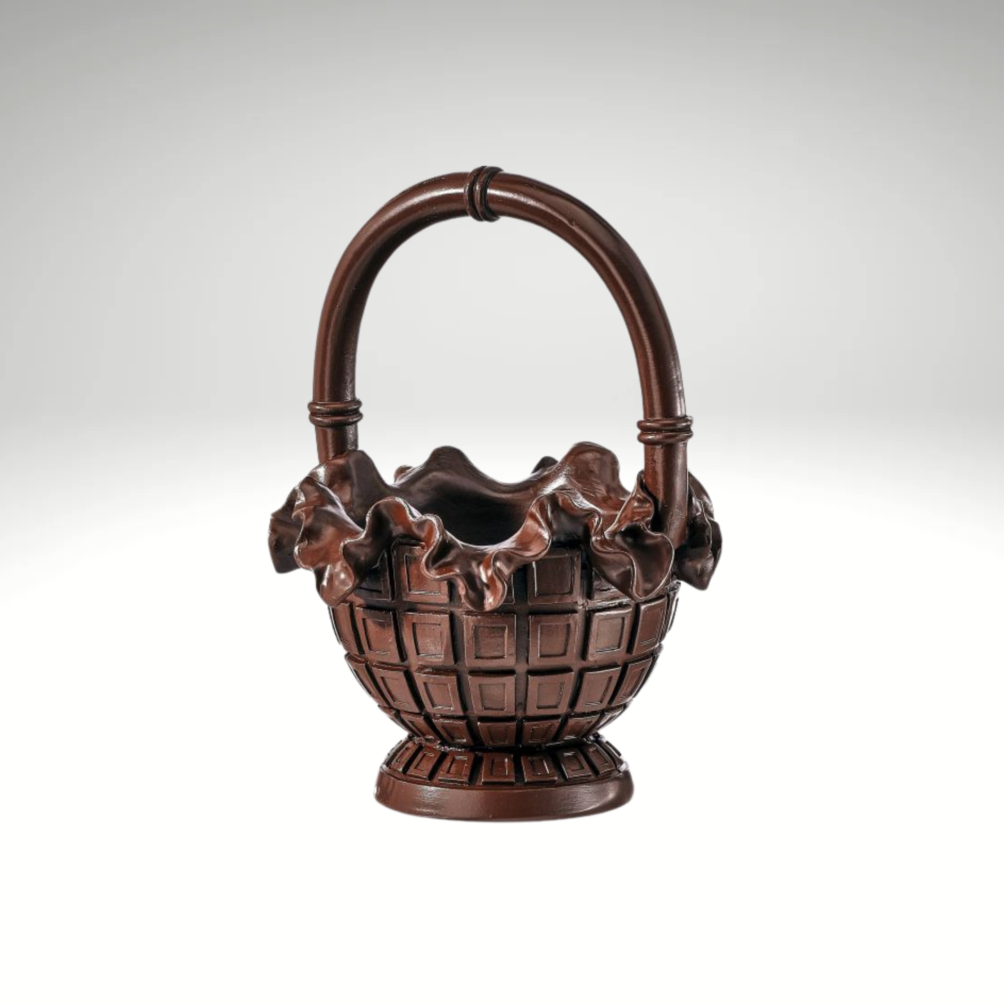 Resin Chocolate Easter Basket Decor 7.5 Inch-MT26772