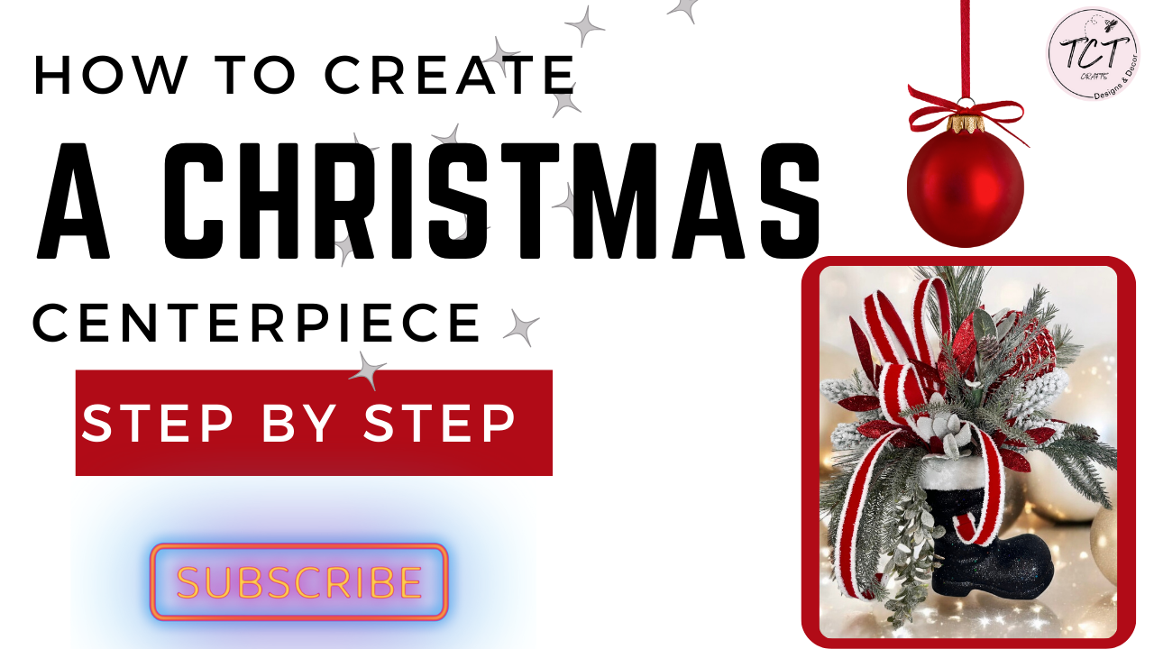 DIY Santa Boot Christmas Centerpiece Tutorial | Digital Download | Step-by-Step Guide by TCT Crafts TCT Crafts