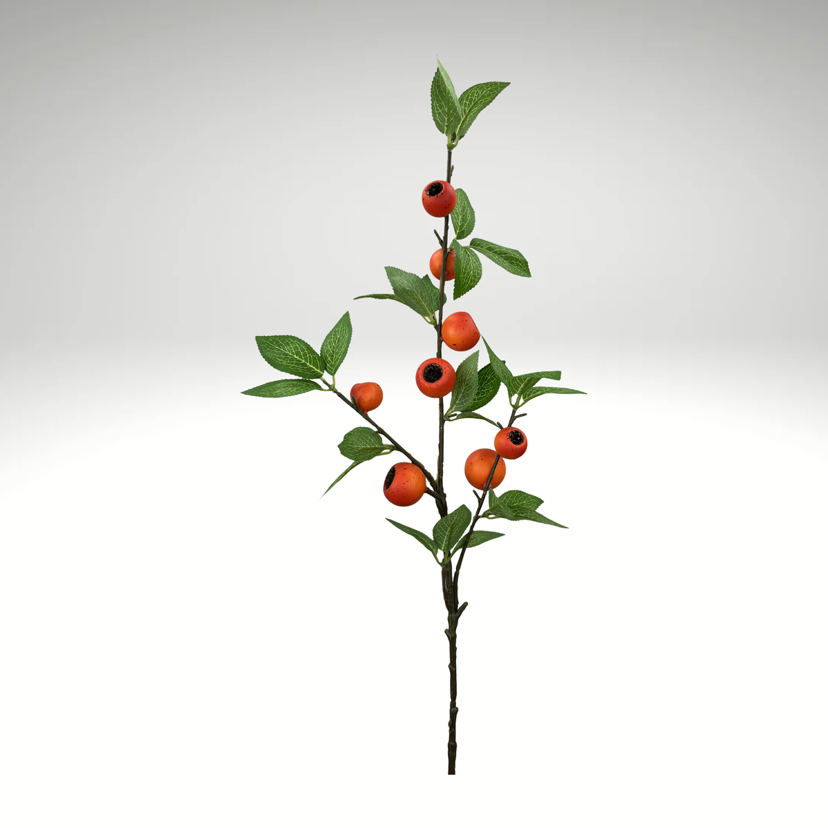 32 Inch Faux Crabapple Spray with 3 Stems-64022OR Liberty Floral