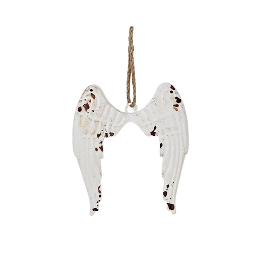 Distressed Metal Angel Wings Ornament – Rustic Farmhouse Christmas & Memorial Décor Impressive Enterprises, Inc.