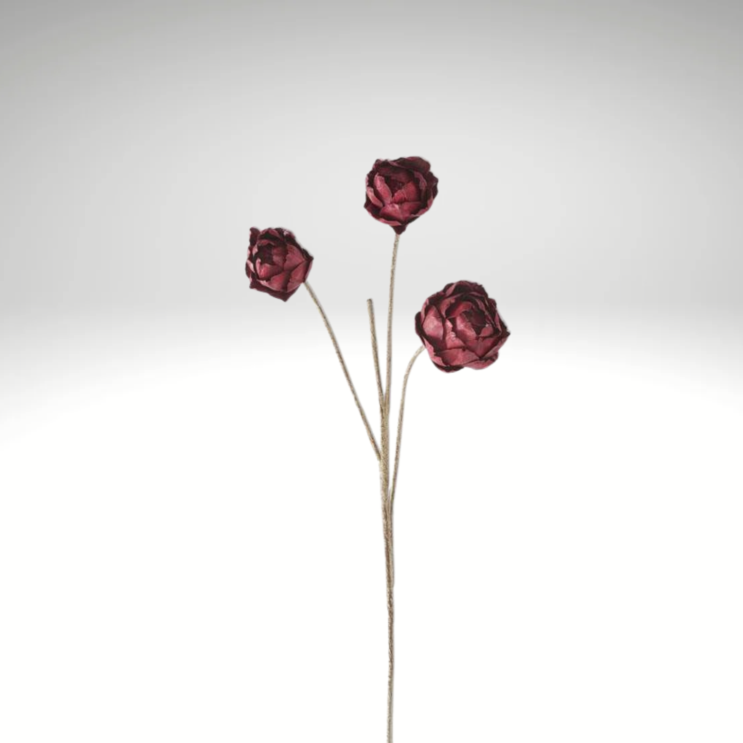 Burgundy Artichoke Spray Dried Look Textured Floral Stem 33 Inch-41160A-BU K & K Interiors