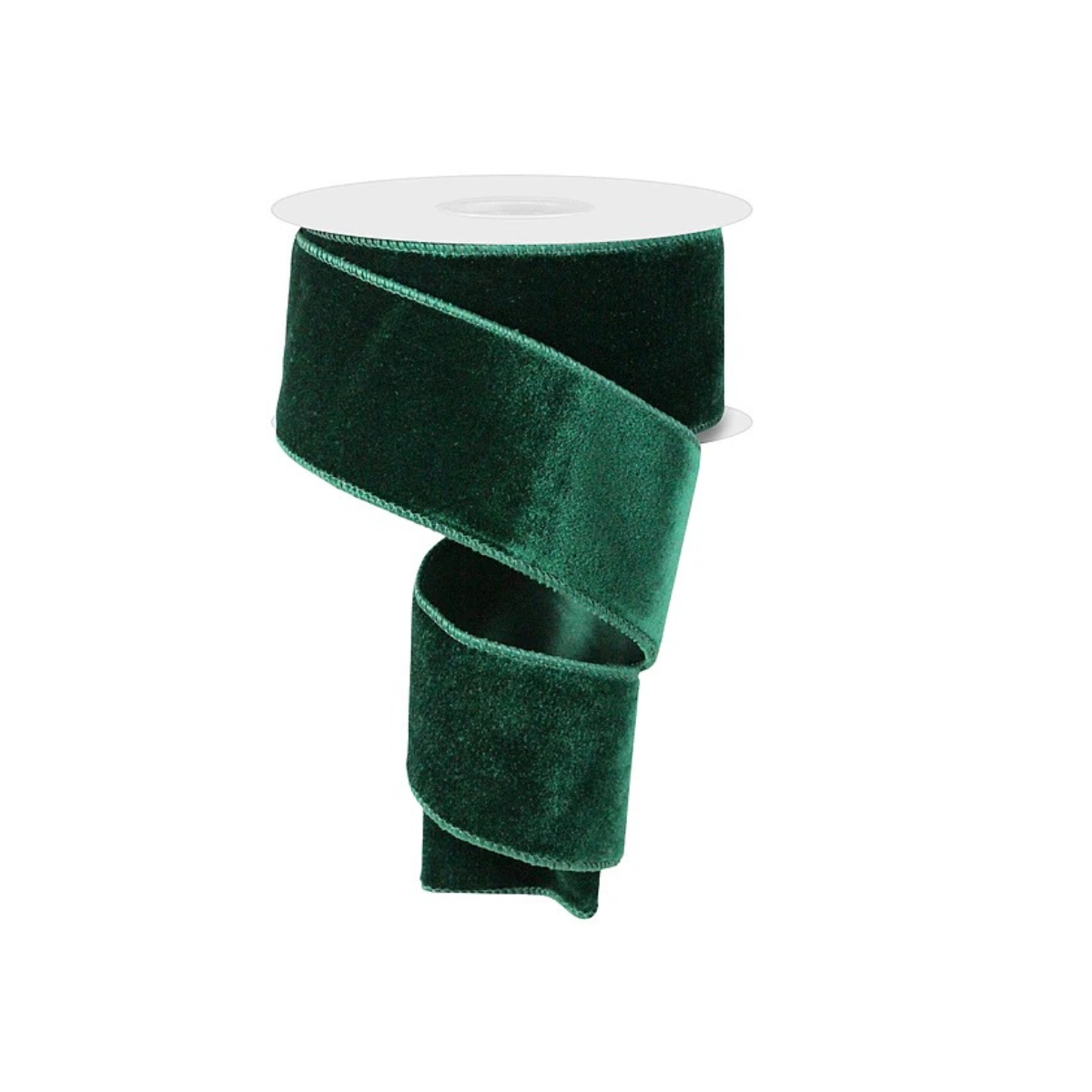 Hunter Green Velvet Ribbon | Wired Christmas Velvet Ribbon | 2.5" x 10yd-RGE165912 Craig Bachman