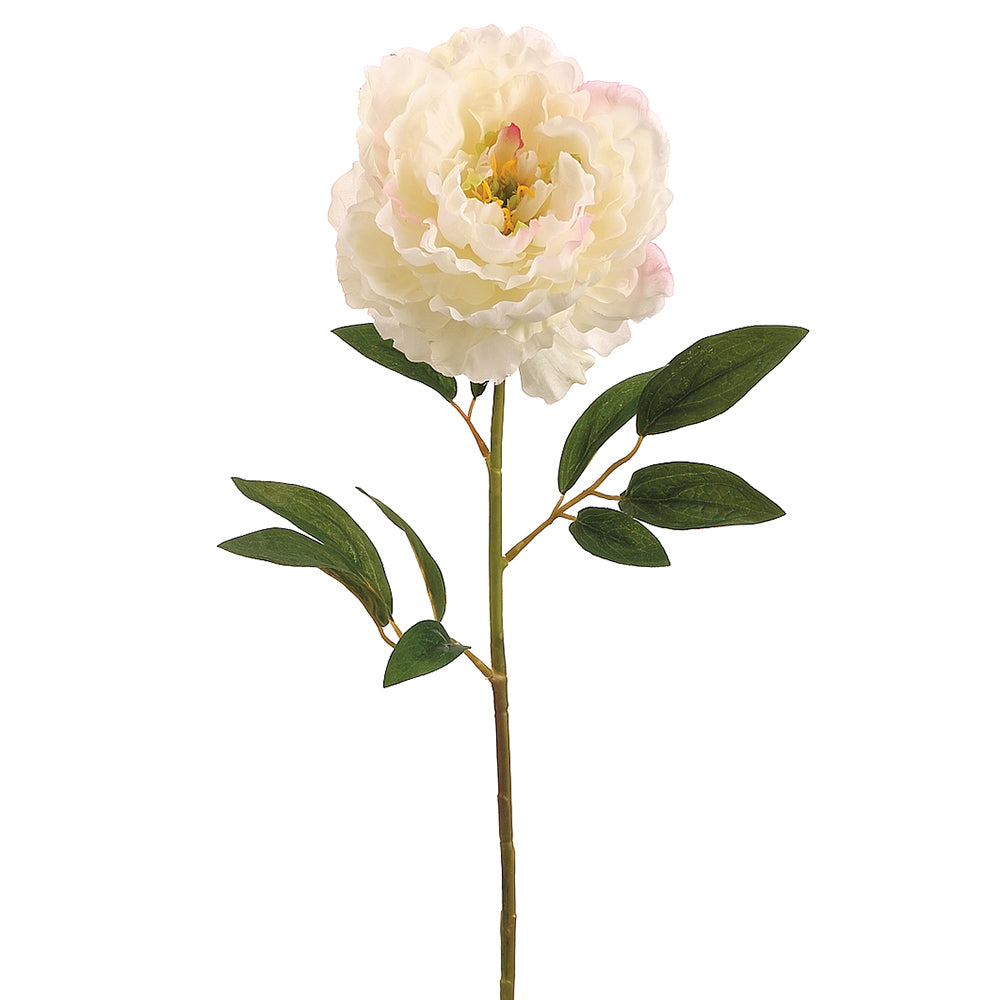 Cream Artificial Peony Spray-FSP829-CR